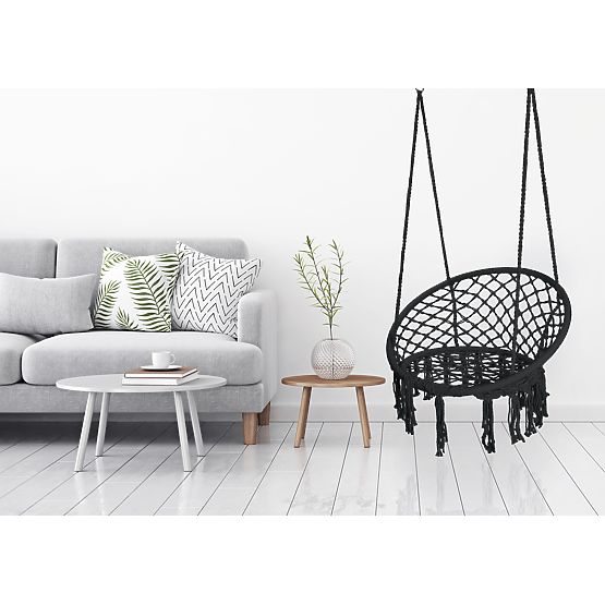 Fauteuil suspendu Nid de Cigogne TOGO noir