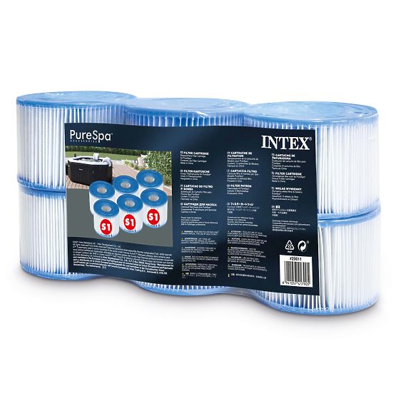Filtres S1 ensemble de 6 pièces Pure SPA INTEX 29011
