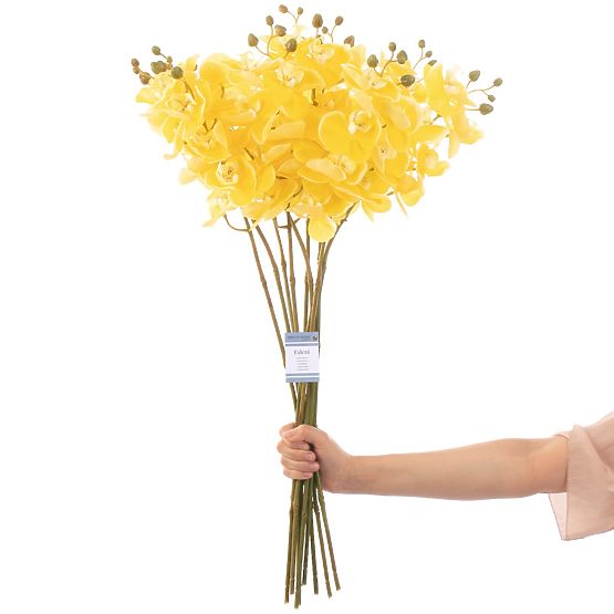 Fleur artificielle FALENI couleur jaune style moderne ameliahome