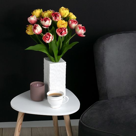 Fleur artificielle TULIPI couleur jaune style moderne ameliahome