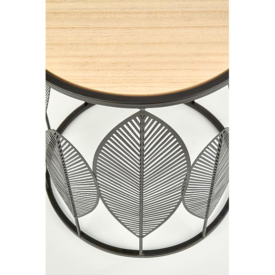 FOLLA ensemble de 2 bancs noir / naturel (1p=1 pièce)