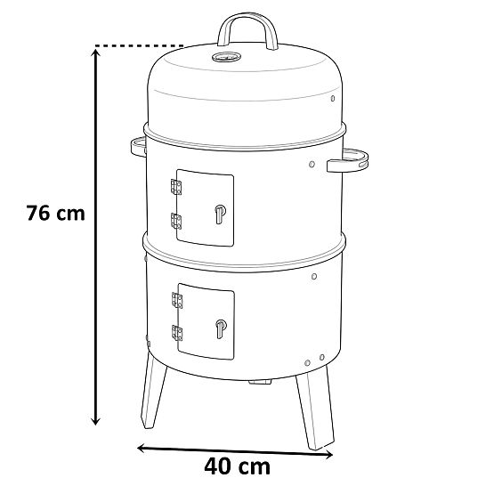 Fumoir de jardin four à gril FUMARO