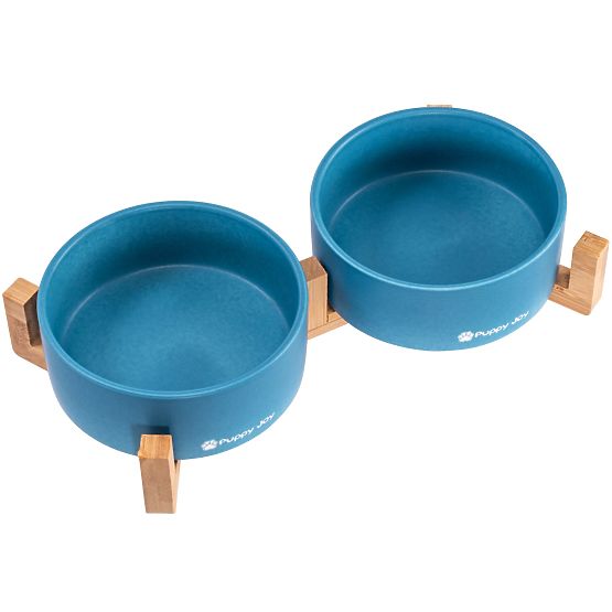 Gamelles en Céramique pour Chien ou Chat Bleues PJ-080