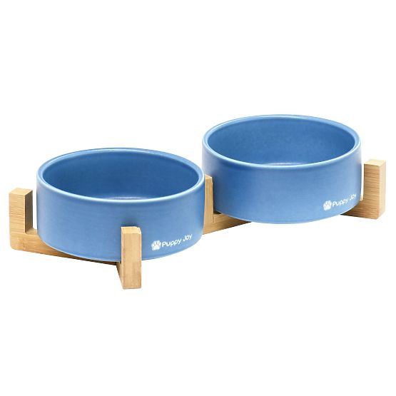 Gamelles en Céramique pour Chien ou Chat Bleues PJ-080