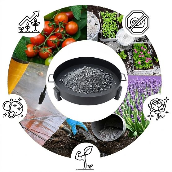 Grand brasero de jardin en fonte 60 cm avec poignées idéal pour feu de camp