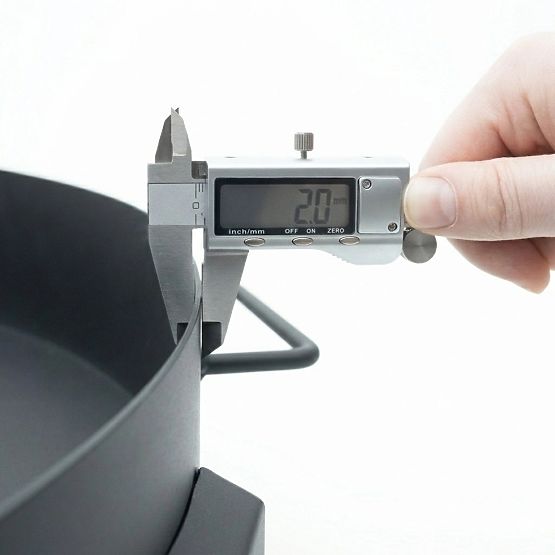 Grand brasero de jardin en fonte 60 cm avec poignées idéal pour feu de camp