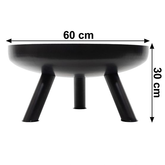 Grand brasero de jardin en fonte 60 cm idéal pour un feu de camp