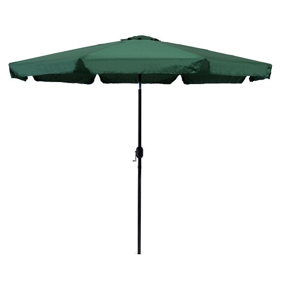 Grand parasol de jardin inclinable de 3m avec manivelle vert