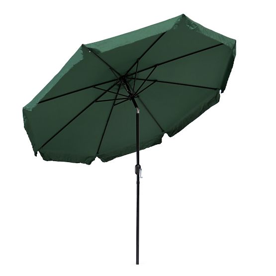 Grand parasol de jardin inclinable de 3m avec manivelle vert