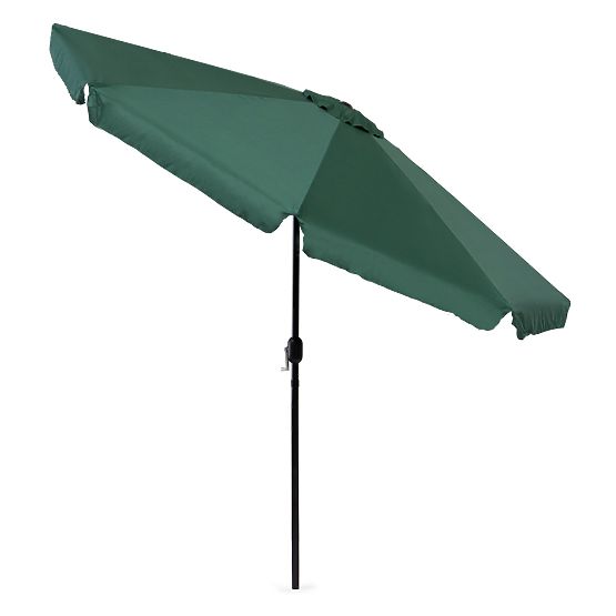 Grand parasol de jardin inclinable de 3m avec manivelle vert