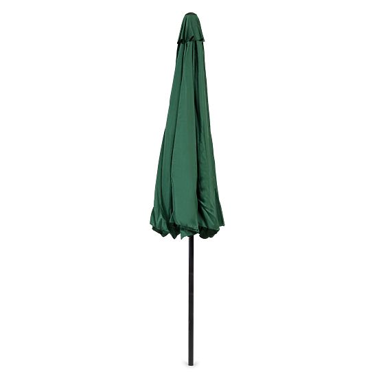 Grand parasol de jardin inclinable de 3m avec manivelle vert