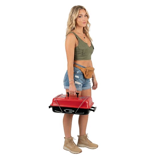 Gril pliable portable au charbon CAMPAL avec couvercle