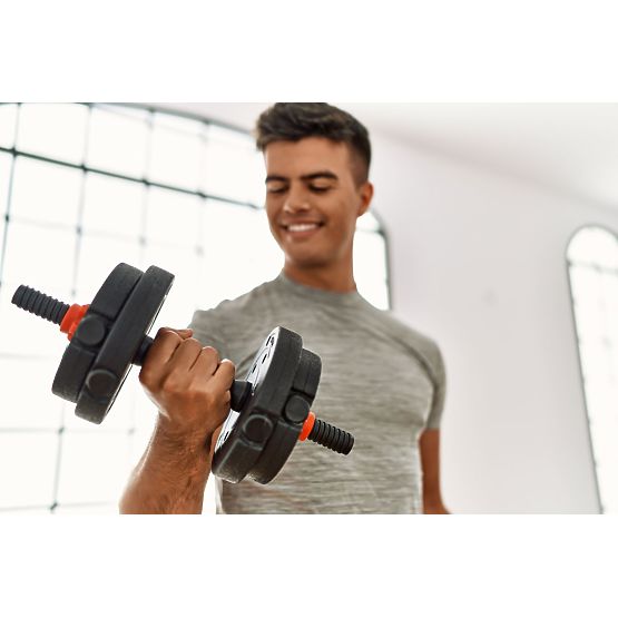 Haltères réglables 2 x 20kg ensemble d'haltères 40kg barre