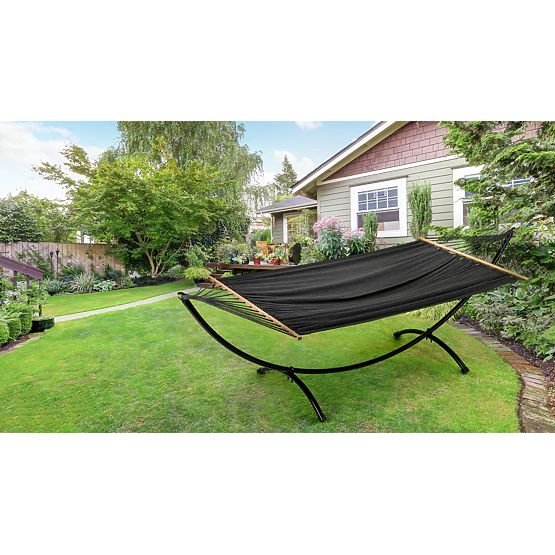 Hamac avec support chaise longue balançoire de jardin ModernHome
