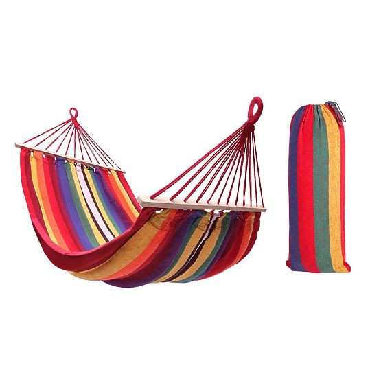 Hamac double avec barre de 80 cm 480145A YELLOW