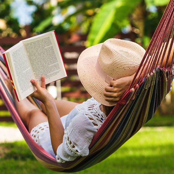 Hamac simple avec barre de 40 cm 400257 Rouge