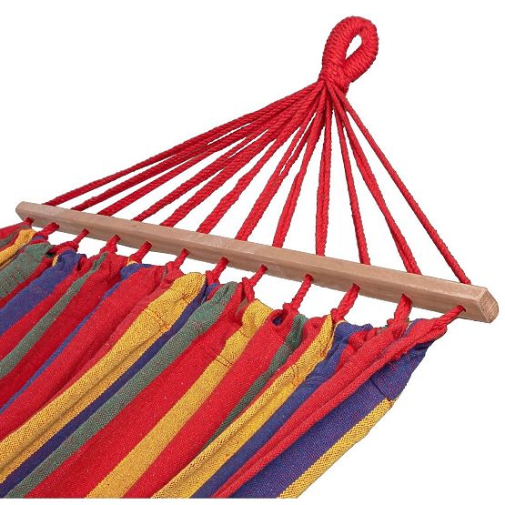 Hamac simple avec barre de 40 cm 400257 Rouge