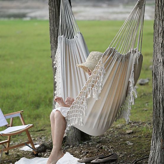 Hamac tressé à deux places 400256