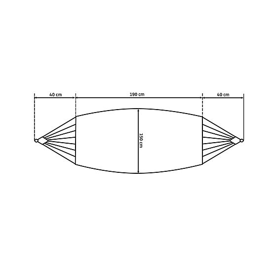 Hamac tressé à deux places 400256