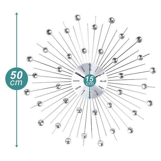 Horloge murale Cristal Moon - 50 cm