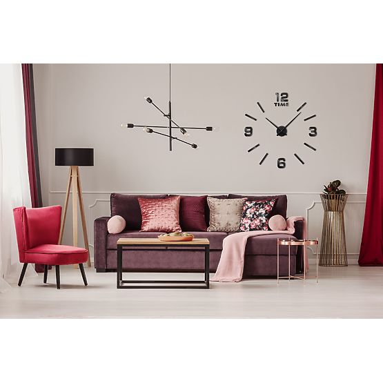 Horloge murale Diy BAST 3D noire