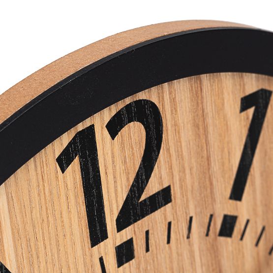 Horloge murale en bois style loft ABBAS 35 cm