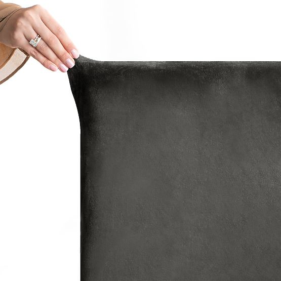 Housse de canapé RESTILO SENTO couleur acier style classique lisse