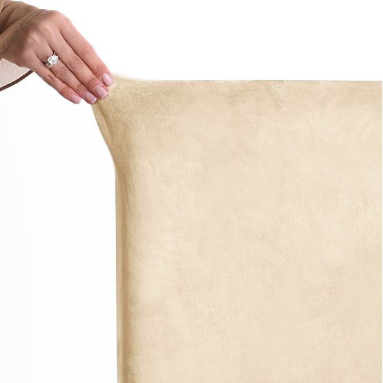 Housse de canapé RESTILO SENTO couleur beige clair style classique lisse