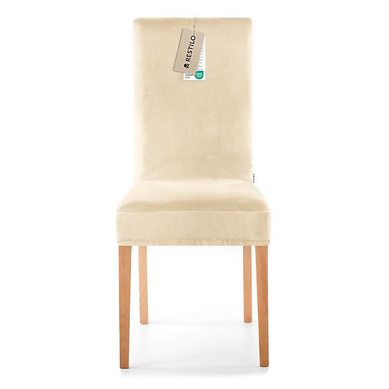Housse de canapé RESTILO SENTO couleur beige clair style classique lisse