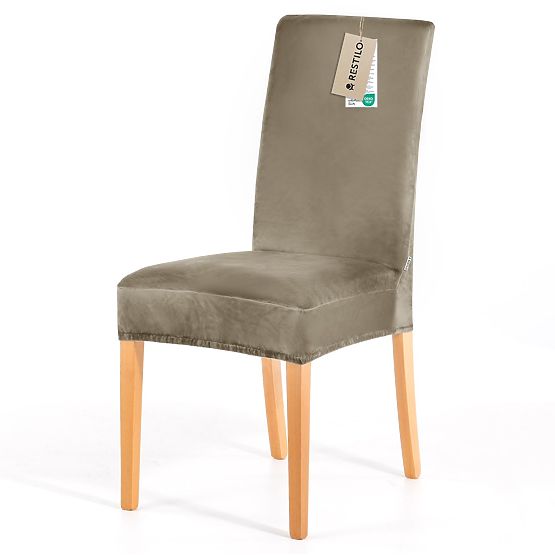 Housse de canapé RESTILO SENTO couleur beige style classique lisse