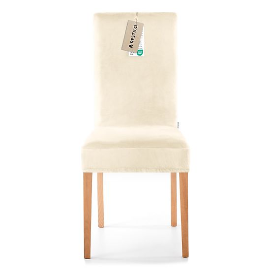 Housse de canapé RESTILO SENTO couleur crème style classique lisse