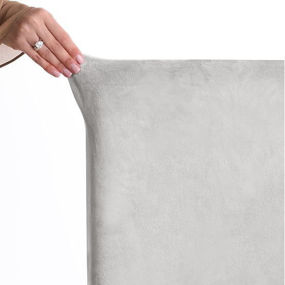 Housse de canapé RESTILO SENTO couleur gris lisse style classique