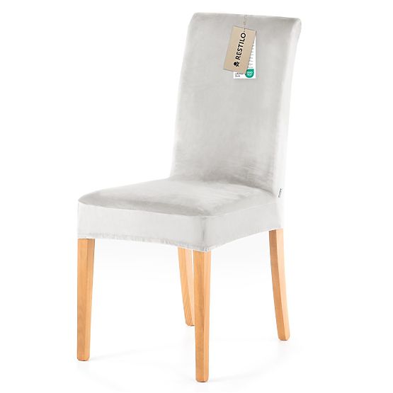 Housse de canapé RESTILO SENTO couleur gris lisse style classique