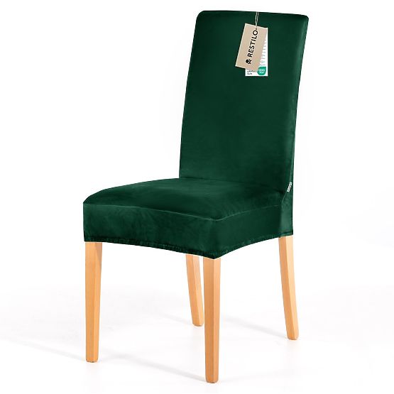 Housse de canapé RESTILO SENTO couleur vert bouteille style classique lisse