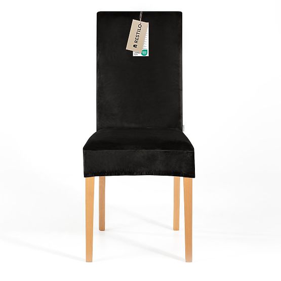 Housse de canapé RESTILO SENTO noire lisse style classique