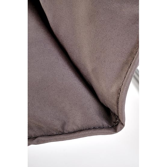 HUDSON, ensemble de jardin (canapé, 2x fauteuil, table), gris / marron (1p=1set)