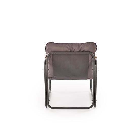 HUDSON, ensemble de jardin (canapé, 2x fauteuil, table), gris / marron (1p=1set)