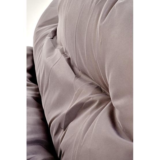 HUDSON, ensemble de jardin (canapé, 2x fauteuil, table), gris / marron (1p=1set)