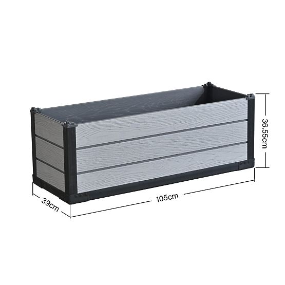 Jardinière de style Pot de fleurs rectangulaire 105x39x36,55 cm