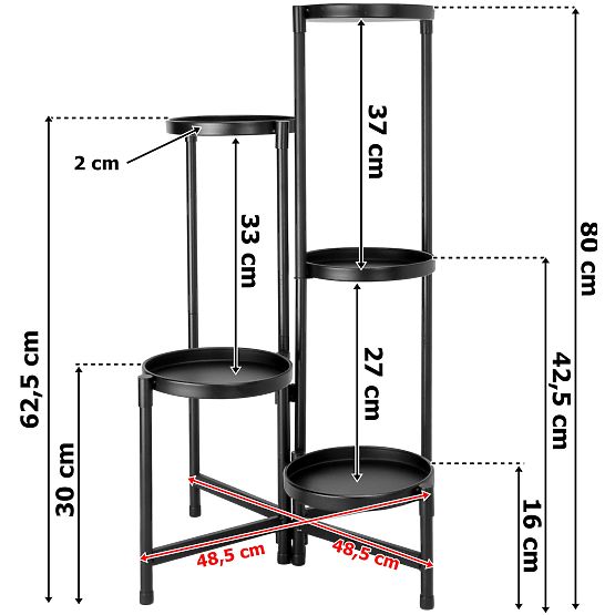 Jardinière en métal NUNO