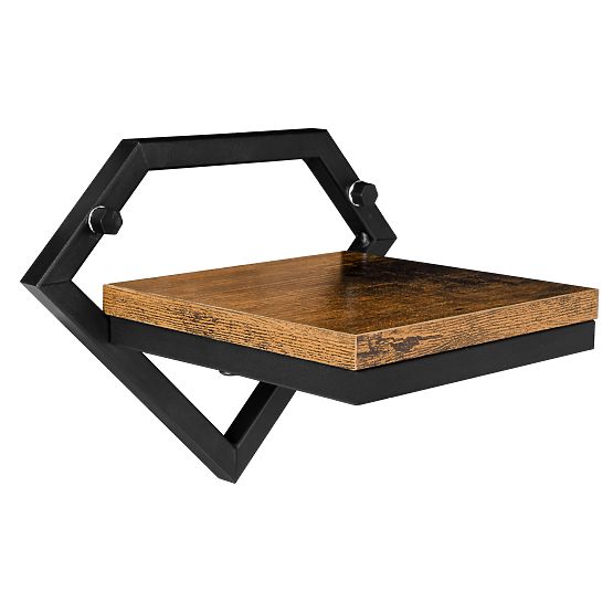 Jardinière murale en métal noire Doron Rustic loft