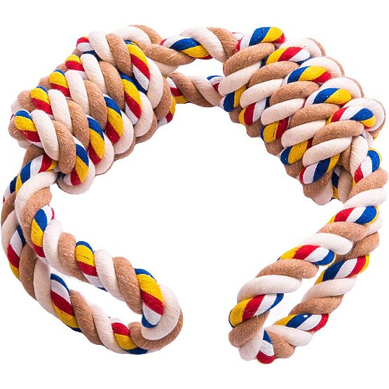 Jouet à tirer avec nœuds WALLY 60 cm