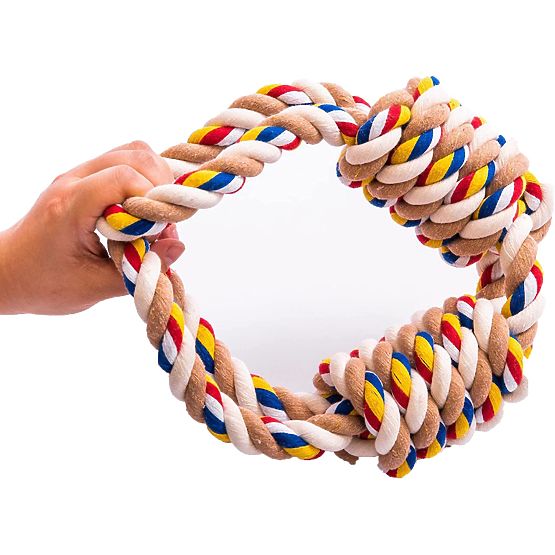 Jouet à tirer avec nœuds WALLY 60 cm