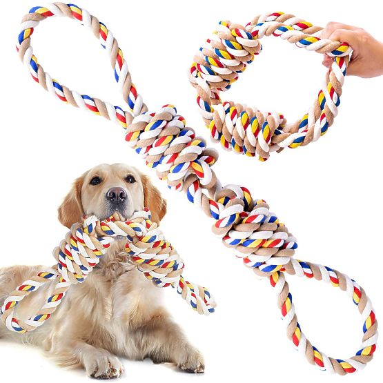 Jouet à tirer avec nœuds WALLY 60 cm