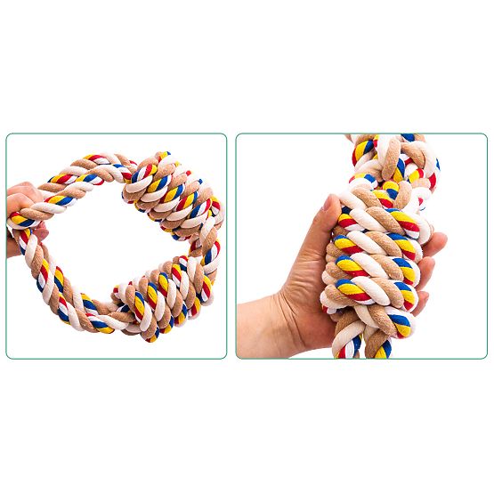 Jouet à tirer avec nœuds WALLY 60 cm