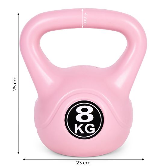 Kettlebell 8 kg pour l'exercice rose ModernHome