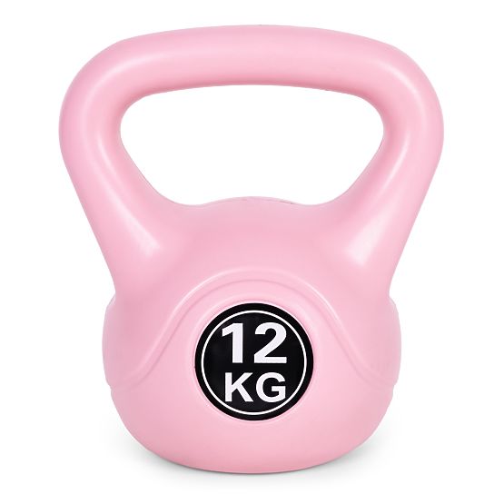 Kettlebell haltère 12 kg pour l'exercice rose ModernHome
