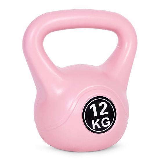 Kettlebell haltère 12 kg pour l'exercice rose ModernHome