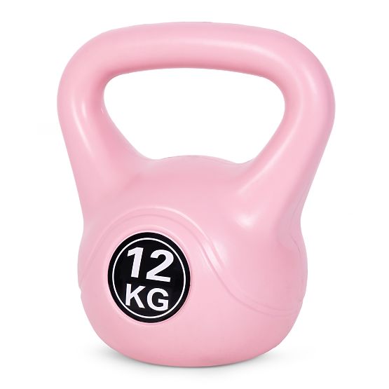 Kettlebell haltère 12 kg pour l'exercice rose ModernHome