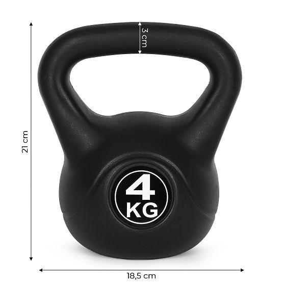 Kettlebell haltère 4 kg pour exercice boule poids fitness ModernHome